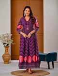 Anarkali Fit Kurta with Trousers and Matching Dupatta Set